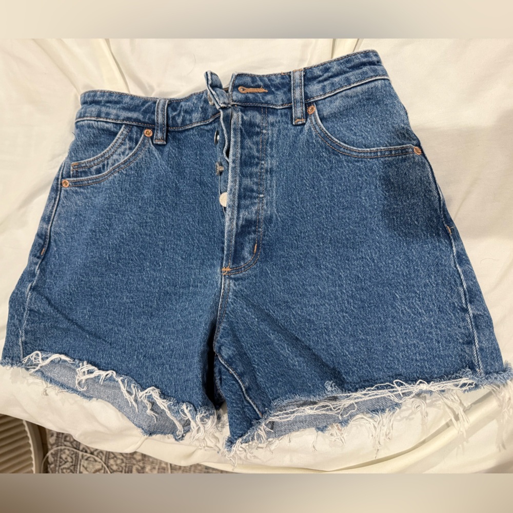 ROLLA'S High Rise Blue Denim Shorts